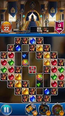 Скачать Jewel Royal Castle: Match3 puzzle (Взлом Много денег) версия 1.11.0 на Андроид