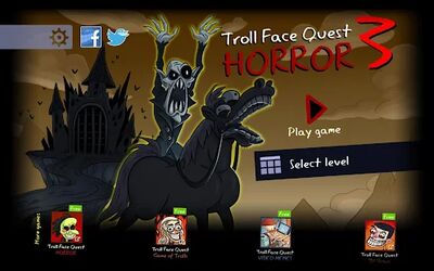 Скачать Troll Face Quest: Horror 3 Nightmares (Взлом Много монет) версия 2.2.4 на Андроид