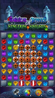 Скачать Magical Jewels of Kingdom Knights: три в ряд (Взлом Много монет) версия 2.1.0 на Андроид