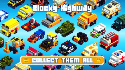 Скачать Blocky Highway: Traffic Racing (Взлом Много денег) версия 1.2.3 на Андроид