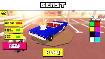 Скачать Blocky Car Racer (Взлом Много монет) версия 1.36 на Андроид