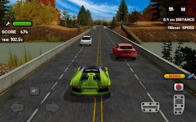 Скачать Race the Traffic Nitro (Взлом Много монет) версия 1.6.0 на Андроид