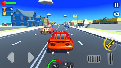 Скачать Супер детские автомобильные гонки в пробках (Взлом Много денег) версия 1.13 на Андроид
