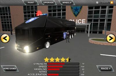 Скачать Police bus prison transport 3D (Взлом Много монет) версия 1.8 на Андроид