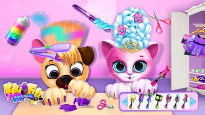 Скачать Kiki & Fifi Pet Beauty Salon - Haircut & Makeup (Взлом Много монет) версия 5.0.40019 на Андроид