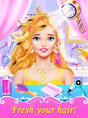 Скачать Girl Games: Hair Salon Makeup Dress Up Stylist (Взлом Много денег) версия 1.5 на Андроид