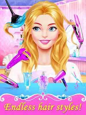 Скачать Girl Games: Hair Salon Makeup Dress Up Stylist (Взлом Много денег) версия 1.5 на Андроид