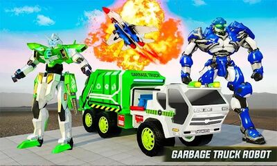 Скачать Flying Garbage Truck Robot Transform: Robot Games (Взлом Много монет) версия 29 на Андроид