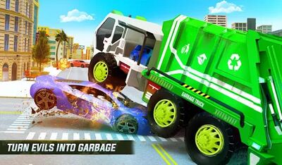 Скачать Flying Garbage Truck Robot Transform: Robot Games (Взлом Много монет) версия 29 на Андроид