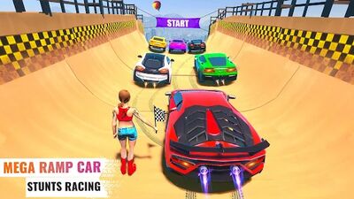 Скачать Car Stunts Mega Ramp Racing (Взлом Много монет) версия 6.8 на Андроид