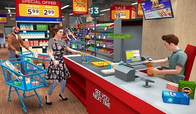 Скачать Super Market Atm Machine Simulator: Shopping Mall (Взлом Разблокировано все) версия 3.5.2 на Андроид