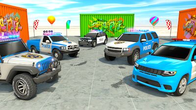 Скачать Police Prado Car Stunt Games (Взлом Много монет) версия 1.6 на Андроид