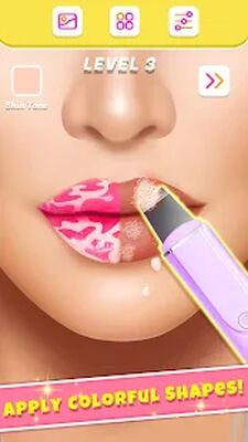 Скачать Lip Art Makeup Artist - Relaxing Girl Art Games (Взлом Много монет) версия 1.7 на Андроид