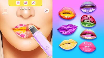 Скачать Lip Art Makeup Artist - Relaxing Girl Art Games (Взлом Много монет) версия 1.7 на Андроид