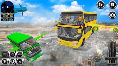 Скачать Летающий Автобус Сим Игры 3D (Взлом Много денег) версия 3.3 на Андроид
