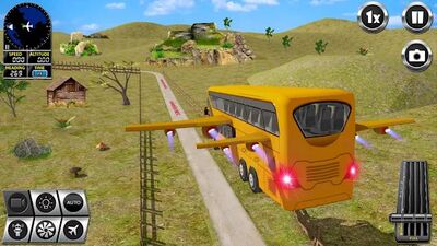 Скачать Летающий Автобус Сим Игры 3D (Взлом Много денег) версия 3.3 на Андроид