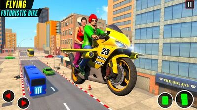 Скачать Real Flying Bike Taxi Game (Взлом Разблокировано все) версия 5.2 на Андроид