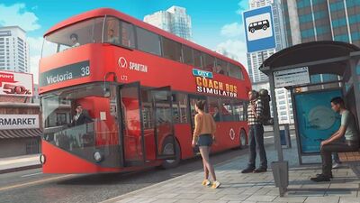 Скачать City Coach Bus Simulator 3D (Взлом Много денег) версия 1.19 на Андроид