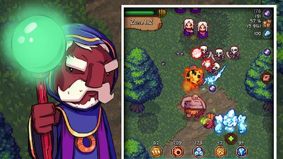 Скачать Tap Wizard RPG: мистический квест (Взлом Много монет) версия 3.1.8 на Андроид