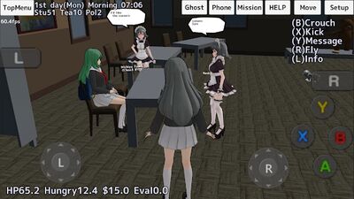 Скачать School Girls Simulator (Взлом Много монет) версия 1.0 на Андроид