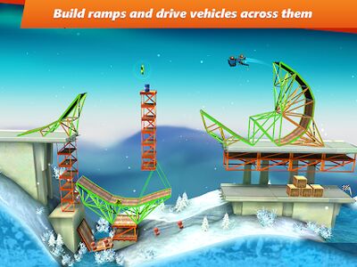 Скачать Bridge Constructor Stunts (Взлом Разблокировано все) версия 3.0 на Андроид