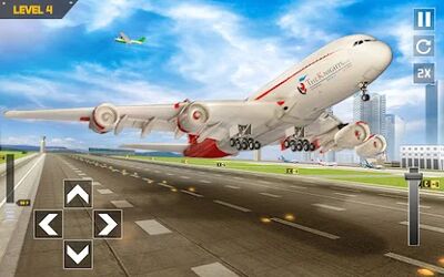 Скачать Городской полет Самолет игры (Взлом Много монет) версия 2.70 на Андроид