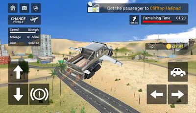 Скачать Flying Car Transport Simulator (Взлом Много денег) версия 1.28 на Андроид