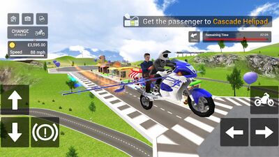 Скачать Flying Motorbike Simulator (Взлом Разблокировано все) версия 1.25 на Андроид