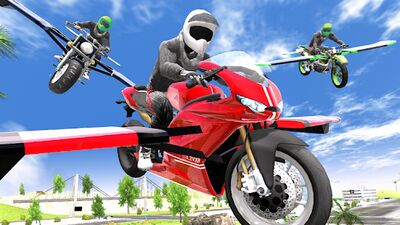 Скачать Flying Motorbike Simulator (Взлом Разблокировано все) версия 1.25 на Андроид