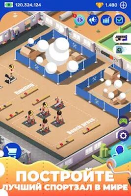 Скачать Idle Fitness Gym Tycoon - Workout Simulator Game (Взлом Много денег) версия 1.6.0 на Андроид