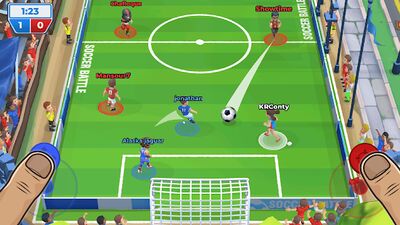 Скачать Футбольная битва (Soccer Battle) (Взлом Много монет) версия 1.25.0 на Андроид