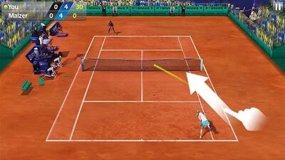 Скачать Теннис пальцем 3D - Tennis (Взлом Много монет) версия 1.8.4 на Андроид