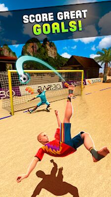 Скачать Shoot Цель Пляжный футбол (Взлом Много денег) версия 1.3.8 на Андроид