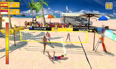 Скачать Пляжный волейбол 3D (Взлом Много монет) версия 1.0.6 на Андроид