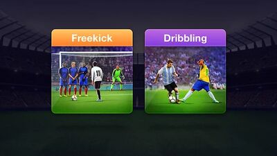 Скачать Freekick Football 2021 - Штрафные удары (Взлом Много денег) версия 2.1.8 на Андроид