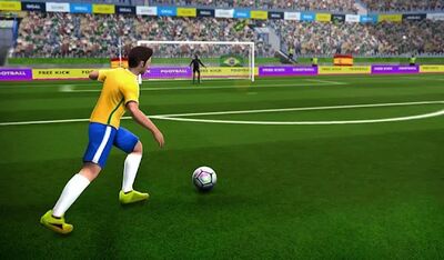 Скачать Freekick Football 2021 - Штрафные удары (Взлом Много денег) версия 2.1.8 на Андроид