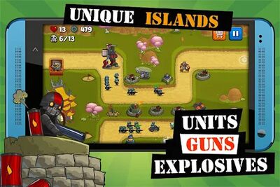 Скачать Island Defense: Offline Tower Defense (Взлом Много монет) версия 20.32.571 на Андроид