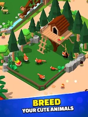 Скачать Idle Zoo Tycoon 3D - Animal Park Game (Взлом Много денег) версия 1.7.0 на Андроид