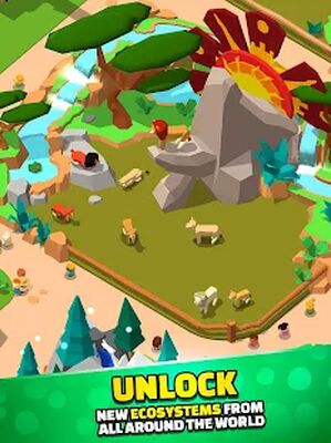 Скачать Idle Zoo Tycoon 3D - Animal Park Game (Взлом Много денег) версия 1.7.0 на Андроид