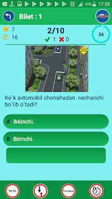 Скачать Авто Имтиҳон (Встроенный кеш) версия 21 на Андроид