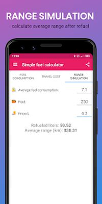 Скачать Простой калькулятор топлива (Полная) версия 1.4 на Андроид