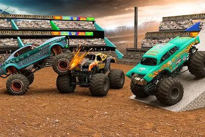 Скачать Monster Truck Demolition Derby: Stunts Game 2021 (Все открыто) версия 3.3 на Андроид