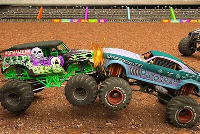 Скачать Monster Truck Demolition Derby: Stunts Game 2021 (Все открыто) версия 3.3 на Андроид