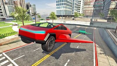 Скачать Real Flying Cyber Truck Electric Car 3D Simulator (Все открыто) версия 1.1.3 на Андроид