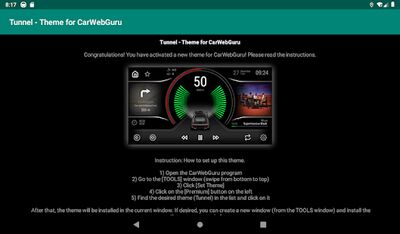 Скачать Tunnel - theme for CarWebGuru car launcher (Без кеша) версия 1.0 на Андроид