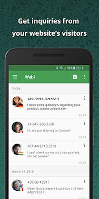 Скачать Wabi - виртуальный номер для WhatsApp Business (Все открыто) версия 2.9.2 на Андроид