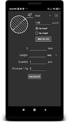 Скачать Калькулятор веса металла (Полный доступ) версия 3.2 на Андроид