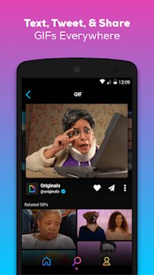 Скачать GIPHY: GIF & Sticker Keyboard & Maker (Все открыто) версия 4.3.4 на Андроид