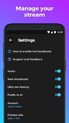 Скачать YouStream: Broadcast Videos to YouTube (Без кеша) версия 1.1.9 на Андроид