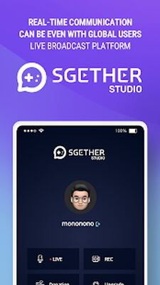 Скачать SGETHER Studio - Live Stream (Неограниченные функции) версия 1.2.9 на Андроид